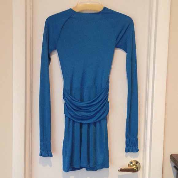 ROCK AND REPUBLIC blue long sleeve mini dress - Picture 4 of 4